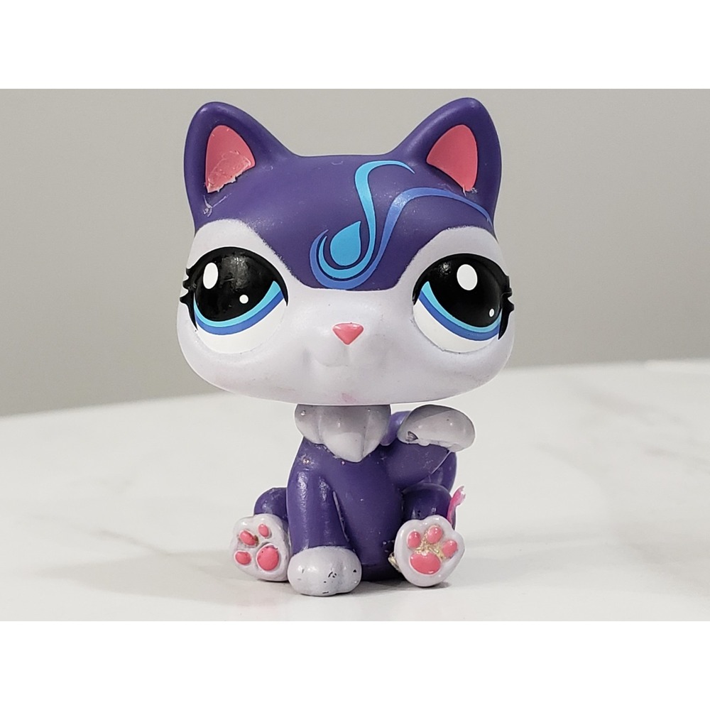 HARD TO FIND - littlest petshop cat #119 g7 purple